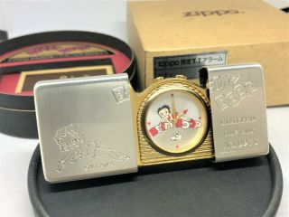 Rare Zippo 1996 Limited Edition " Betty Boop " Time Tank Pocket Watch No.  0978