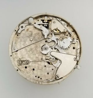 Antique Dunand ¼ Hour Repeater Pocket Watch Movement - Swiss