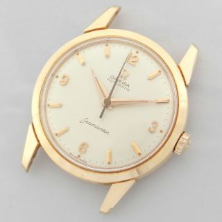 Omega Seamaster 14704 - 61 Sc 18kt Rose Gold Vintage Watch 100 1961