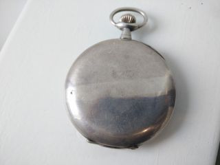 Vintage Junghans 0.  900 Silver Mens Pocket Watch 1910 ' with engraving 4