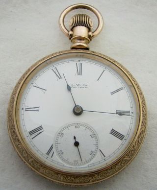 Antique 18s Waltham Grade No 1 Gold Filled Pocket Watch