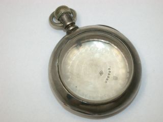 American 18 Size Coin Sliver 6 Ounce Pocket Watch Case.  116h