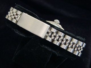 Rolex Date Lady Stainless Steel Watch 18K White Gold Bezel Jubilee Silver 69174 3