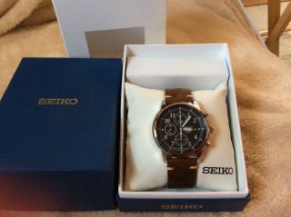Seiko Snd367pc Wrist Watch For Men Chronograph.