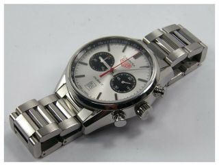 Mens Heuer Carrera Calibre 17 CV211E Chronograph stainless steel wrist watch 3
