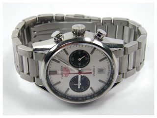 Mens Heuer Carrera Calibre 17 CV211E Chronograph stainless steel wrist watch 5