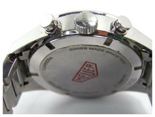 Mens Heuer Carrera Calibre 17 CV211E Chronograph stainless steel wrist watch 8