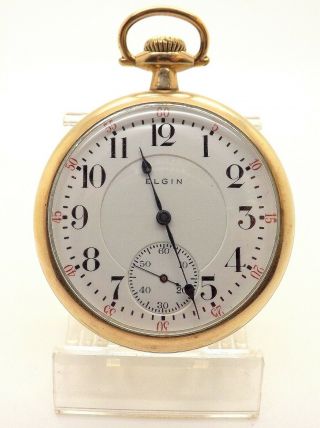 1911 Elgin Grade 372 Model 15 B.  W.  Raymond 16s 19j 20 Year Warranted Pocket Watch