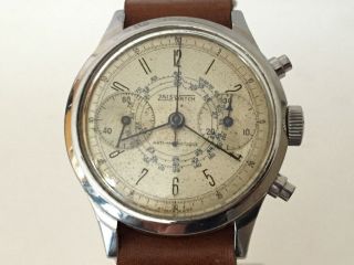 Zais Watch Vintage Chronograph Watch - Valjoux 22 - Spillman Case - Spillmann