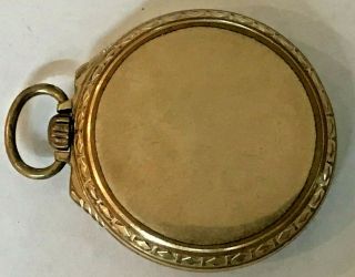 Elgin B.  W.  Raymond Grade 571 Pocket Watch 21j,  16s 10K gold filled OF case 2