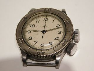 Omega Vintage Military Type Weems Pilots/navigators Wrist Watch.