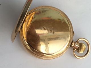 10ct Gold Plated J W Benson Pocket Watch,  1920’s - 6