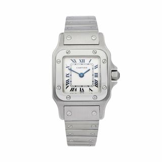 Cartier Santos Galbee Stainless Steel Watch W20056d6 Or 1565 23mm W4897