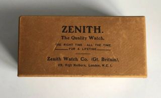 Rare Vintage Men’s Zenith Watch Box