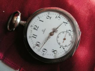 Rare Omega Antique Silver Pocket Watch