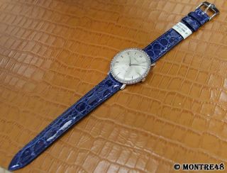 Rolex 3411 Precision Mens 37mm Swiss 1974 Diamond Stainless St Dress Watch O58 5