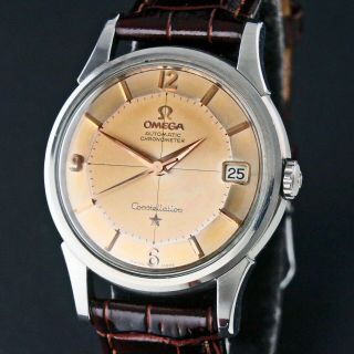 1960 Omega Constellation Pie Pan Automatic Stainless Steel & Rose Gold Watch