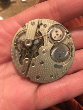 Antique C.  Leonville Locle Pocket Watch Movement for Parts/Repair 031626 6