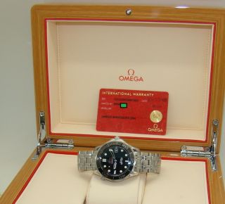 OMEGA 41mm SEAMASTER DIVER CO - AXIAL AUTOMATIC STAINLESS STEEL WATCH BOX/PPS 11