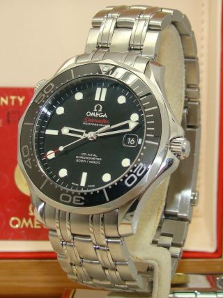 Omega 41mm Seamaster Diver Co - Axial Automatic Stainless Steel Watch Box/pps