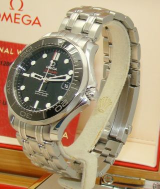 OMEGA 41mm SEAMASTER DIVER CO - AXIAL AUTOMATIC STAINLESS STEEL WATCH BOX/PPS 2