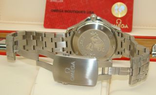 OMEGA 41mm SEAMASTER DIVER CO - AXIAL AUTOMATIC STAINLESS STEEL WATCH BOX/PPS 5
