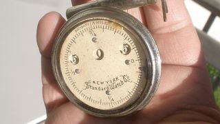 1895 York Standard Watch Company Bicycle Cyclometer Rare Bike Parts