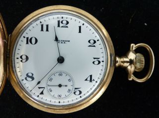 Antique Waltham Gold Filled Pocket Watch 15 Jewels