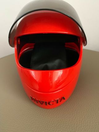 Invicta Red Helmet Watch Display Storage Box