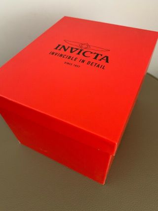 Invicta Red HELMET Watch Display Storage Box 7
