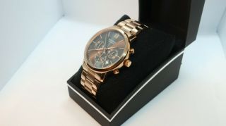 Sekonda Mens Rose Gold Grey Face Chronograph Watch 1210 & Boxed RRP £89.  99 5