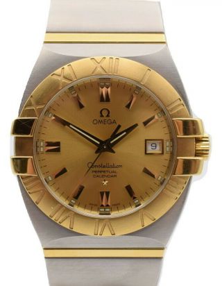 Omega Constellation Double Eagle Two - Tone 18k/ss Men 