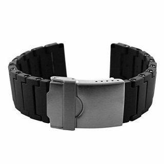 Replacement Black Polyurethane Band 22mm For Luminox 3000 And 3900 Watches
