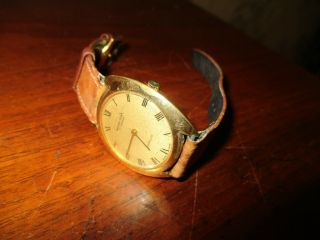 Vintage Micro Star Incabloc Gents Watch Gold Plated Case/17 Jewel Very Rare