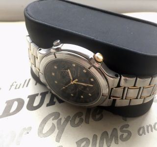 Rare Vintage Citizen Gent’s Wrist Watch,  Stainless Steel Chronograph Analog 2