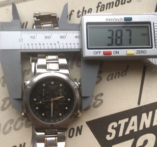 Rare Vintage Citizen Gent’s Wrist Watch,  Stainless Steel Chronograph Analog 4