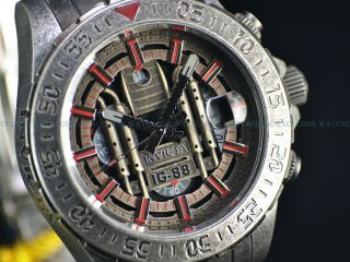 Invicta 47mm Ltd.  Ed.  Industrial Ig88 Quartz Chronograph Ss Bracelet Watch