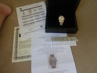 Rolex Oyster Perpetual Datejust superlative 18ct yellow gold watch 3