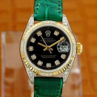 Rolex 6917 Diamond 18k Gold And Stainless St Ladies Swiss Made 1972 Watch As64