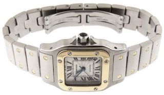 Ladies Cartier Santos Galbee Style Automatic Date 18K YG/SS 24mm Watch 8