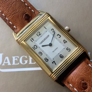 Jaeger Lecoultre Reverso Classique 18k Yellow Gold Wristwatch Ref.  250.  140.  082 (q)