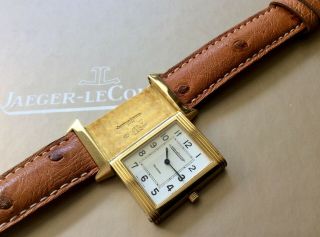 Jaeger LeCoultre Reverso Classique 18K Yellow Gold Wristwatch Ref.  250.  140.  082 (Q) 9