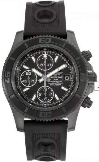 Breitling Superocean Ii Chronograph Limited Edition Dlc Steel Automatic M13341