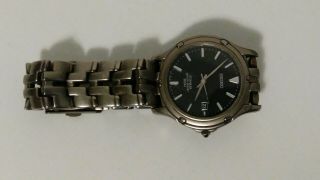 Men ' s Seiko titanium wrist Watch 7N32 - 0069 50M. 5