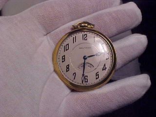 12 Size,  19 Jewels,  Waltham Pocket Watch,  Model Royal,  J Boss 14k Gold Filled