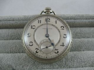 Hamilton grade 974 with 14K gold filled case FANCY DIAL - 1920S? 3