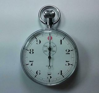 Vintage Swiss Made Pocket Stop Watch - Gallet By Jules Racine - 10 Second Timer