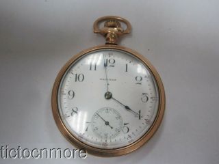 Antique Awwco Waltham Grade No 620 Model 1899 15j 16s Pocket Watch 1902