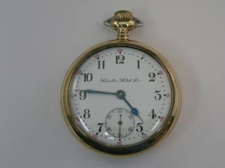 Vintage Hamilton Pocket Watch Cal 924 17 Jewels 18 Size 1905 Rail Road Grade