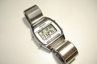 Seiko Mens Vintage Lcd Digital Alarm Chronograph Watch A904 - 5199 A2